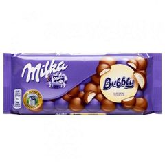 Шоколад Milka Bubbly White 90 грамм