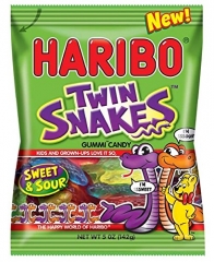 Жевательный мармелад 'HARIBO' червяки близнецы (Twin Snakes) 142грамма