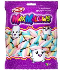 Зефир MAXMALLOWS цветные завитки ванильные 250 грамм