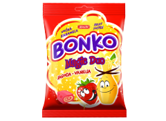 Карамель жевательная BONKO MAGIC DUO Клубника и Ваниль 100 гр