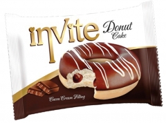 Пончик DONAT INVITE (шоколадная начинка) 40 грамм