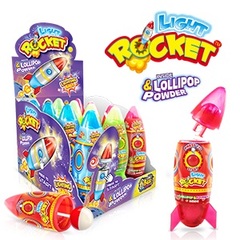 Карамель леденцовая на палочке Lollipop&Powder Light Rocket Johny Bee 20 грамм