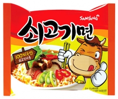 Лапша Samyang с Говядиной 120 гр (пачка)